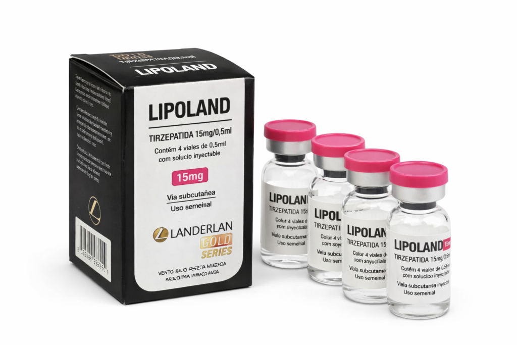 Lipoland 15mg - 4 ampolas