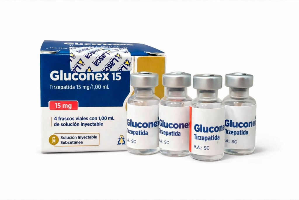 Gluconex 15mg - 4 ampolas