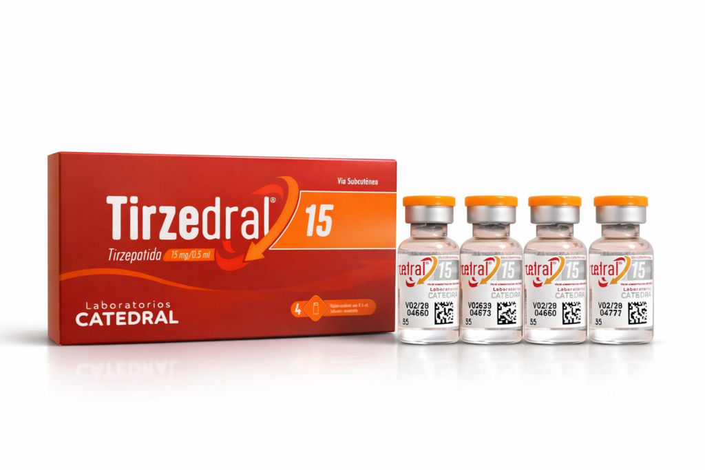 Tirzedral 15mg - 4 ampolas