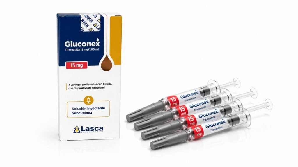 Gluconex 15mg - 4 seringas