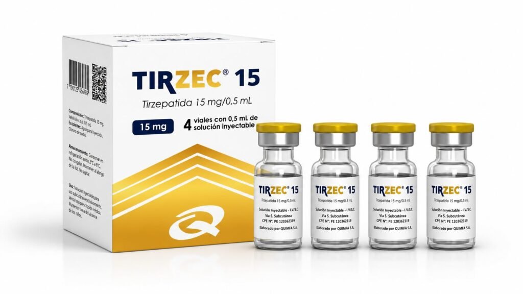Tirzec 15mg - 4 ampolas