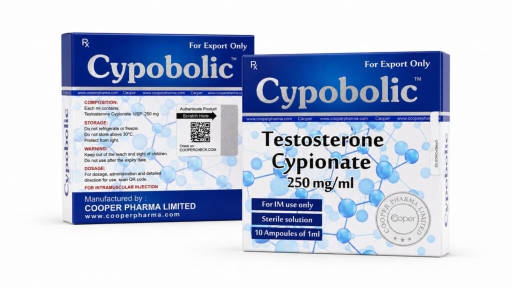 Cypobolic – Cipionato de Testosterona 250 mg/mL – 10 Ampolas | Cooper Pharma